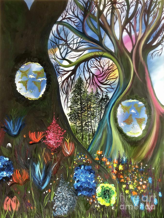 Tree Painting - Unity in Diversity by Diane Tate