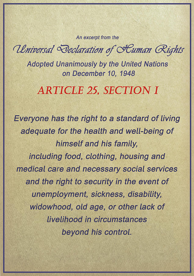 Universal Declaration of Human Rights Digital Art by Spadecaller