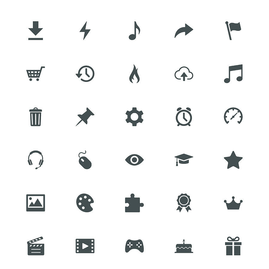 Universal Internet Icons Drawing by Salsen