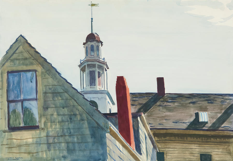 Universalist Church By Edward Hopper Painting