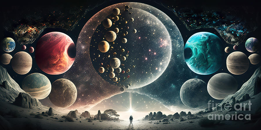 Universe in different dimensions Digital Art by Odon Czintos
