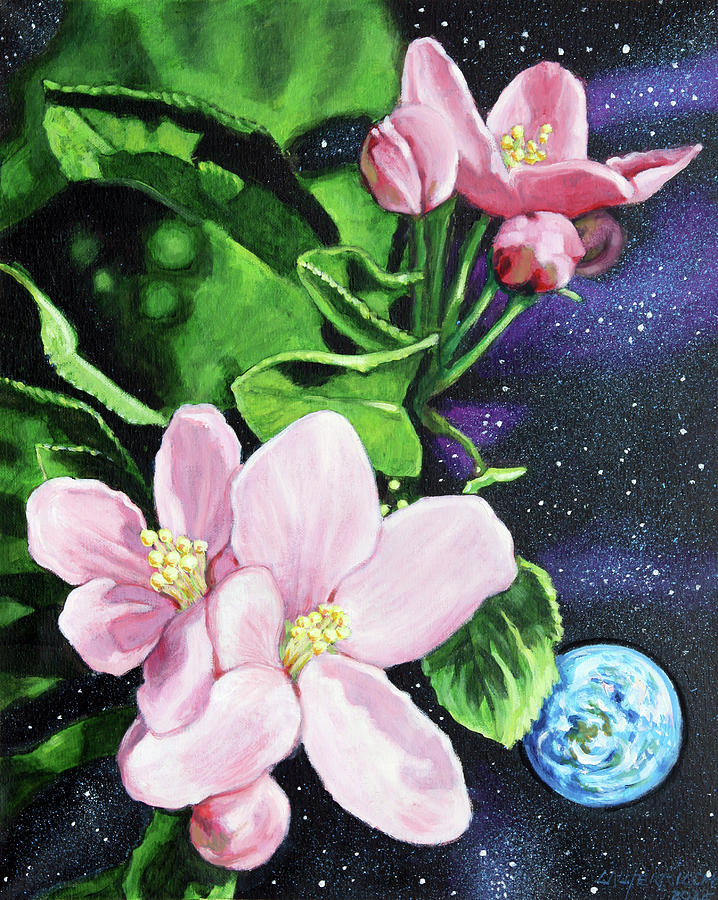 Universe In Spring Painting by John Lautermilch