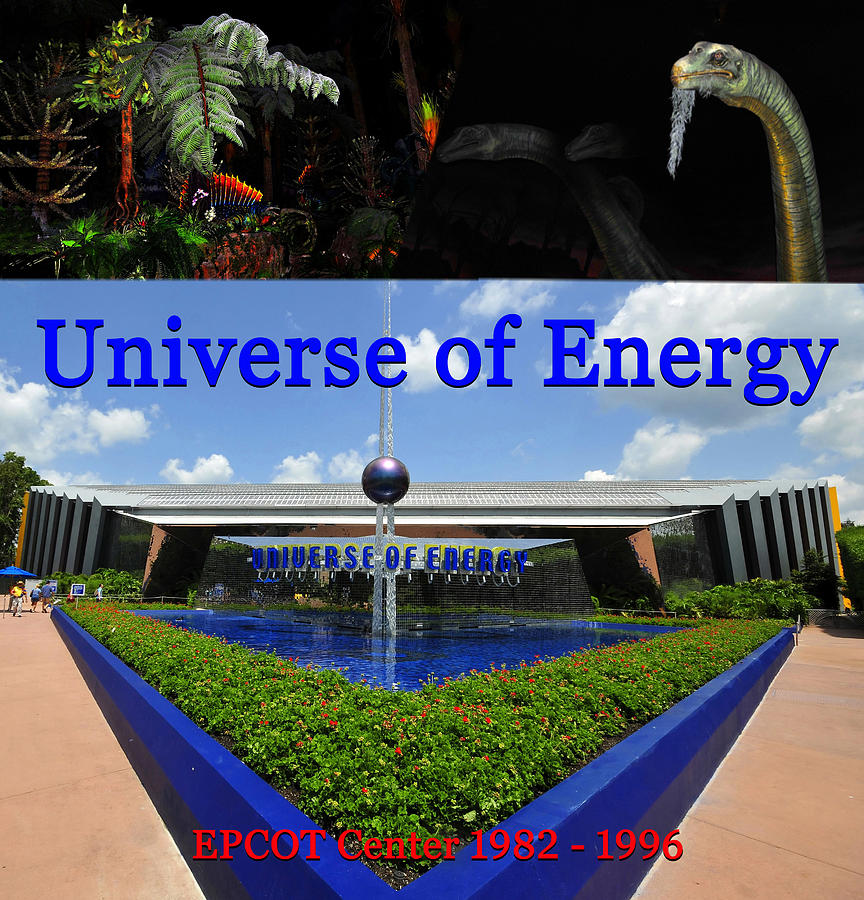 Universe of Energy Epcot tribute poster Mixed Media by David Lee Thompson
