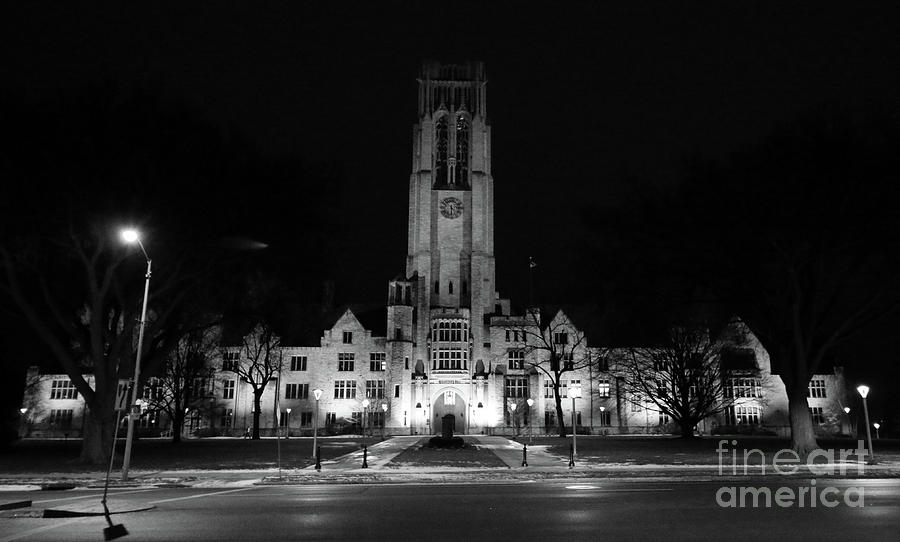 University Hall at Night 7768 Photograph by Jack Schultz