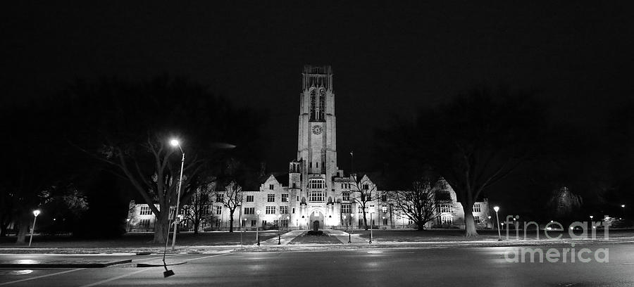 University Hall at Night 7770 Photograph by Jack Schultz