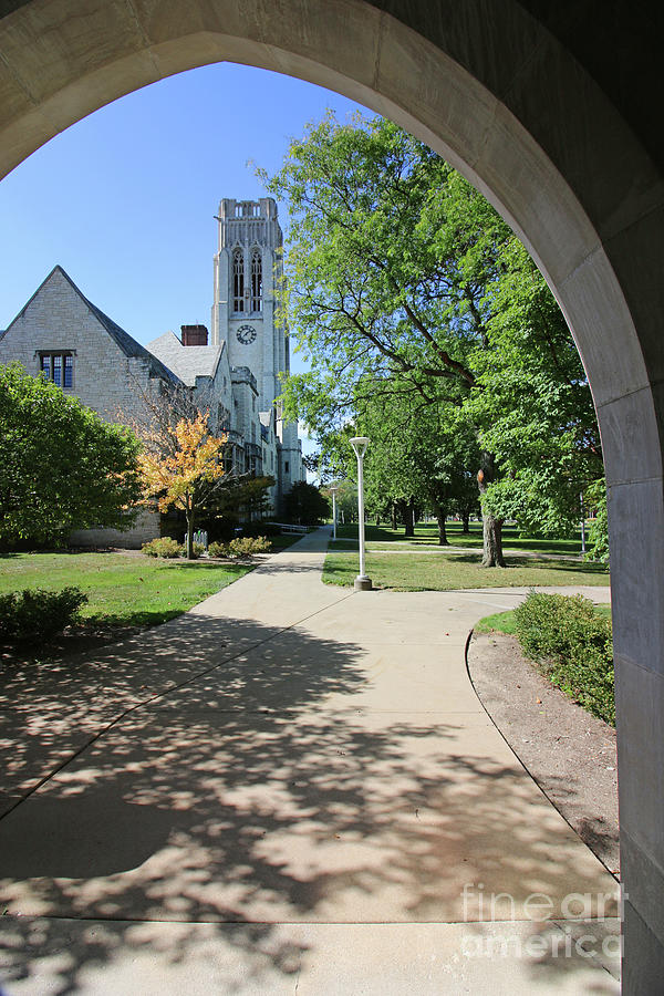University Hall Clock Tower University of Toledo 6596 Photograph by Jack Schultz