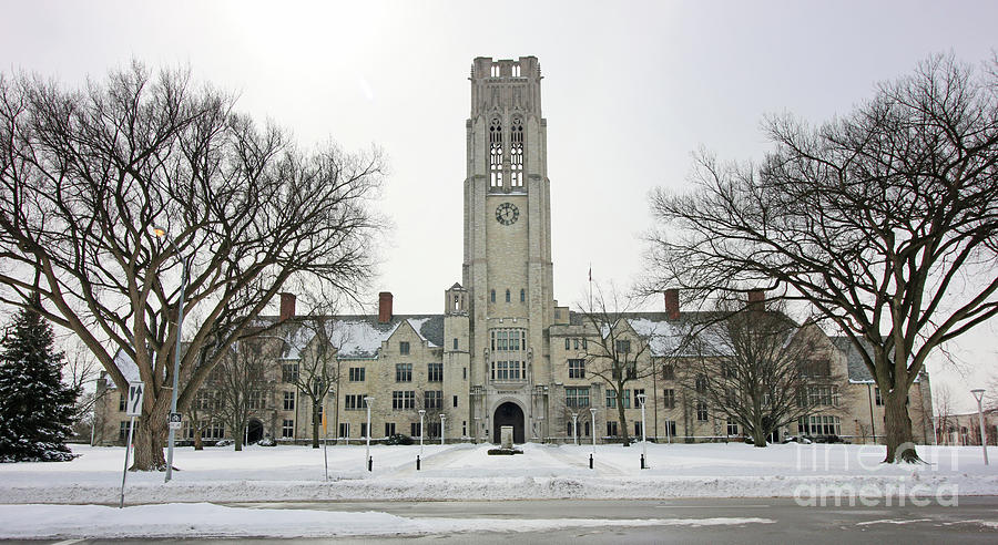University Hall University of Toledo  9238 Photograph by Jack Schultz