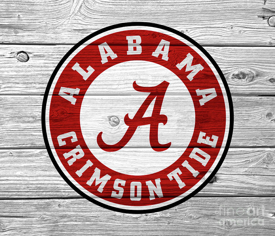 University of Alabama Logo On Weathered Boards Digital Art by Lone Palm ...