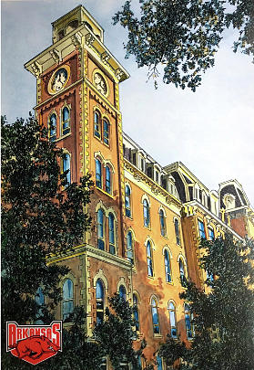 University of Arkansas Painting by John Stoeckley - Fine Art America