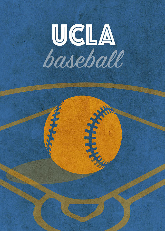 University Of California Los Angeles Mixed Media - University of California Los Angeles College Baseball Sports Vintage Poster by Design Turnpike
