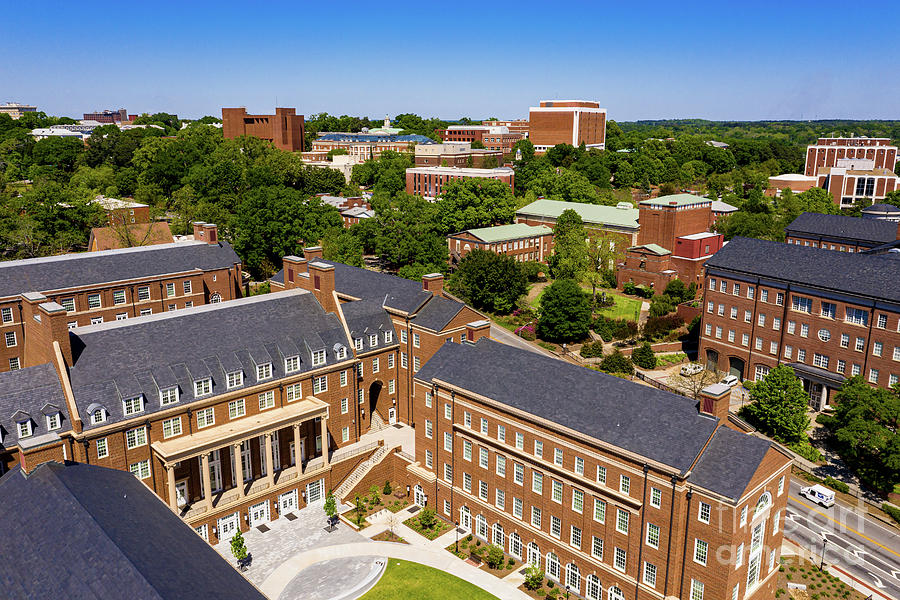 University Of Georgia Aerial View Athens Ga Photograph By The
