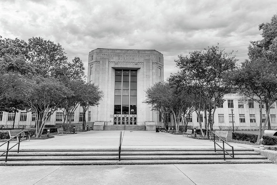 University of Houston back and white 2 Photograph by John McGraw