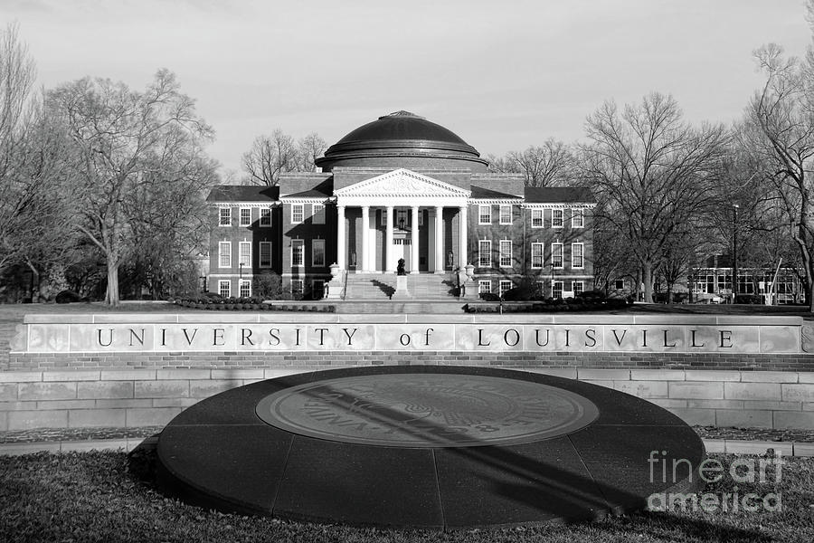 University of Louisville 1906 bw Photograph by Jack Schultz