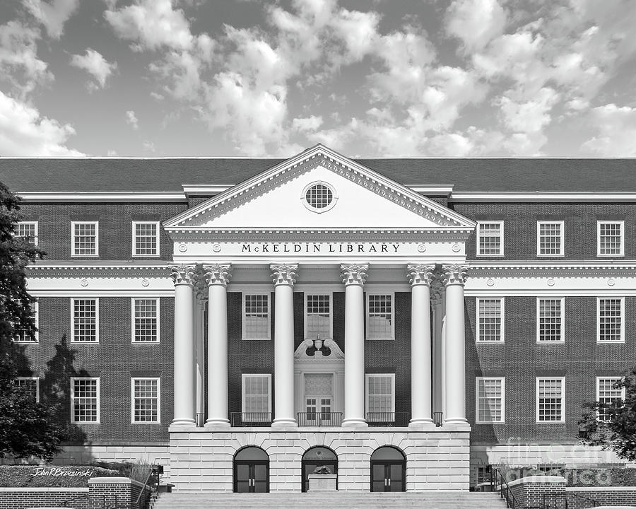 University Of Maryland Photograph - University of Maryland Mc Keldin Library by University Icons