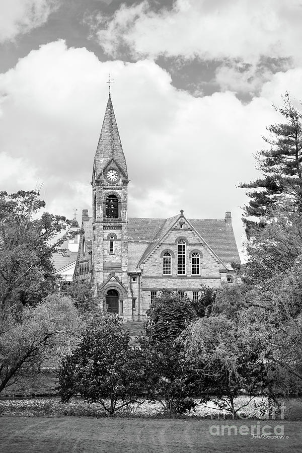 University Of Massachusetts Photograph - University of Massachusetts Amherst Old Chapel by University Icons