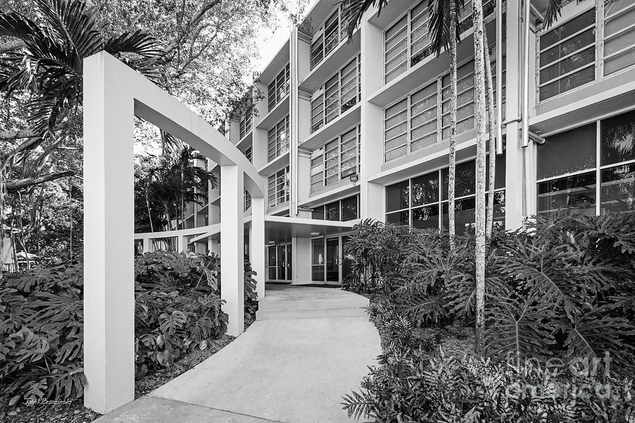 University Of Miami Photograph - University of Miami Eaton Residential College by University Icons