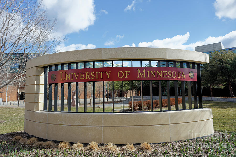 University of Minnesota Sign Photograph by Natural Focal Point Photography