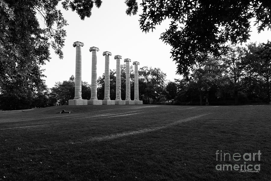 University of Missouri Columbia The Columns Photograph by University Icons