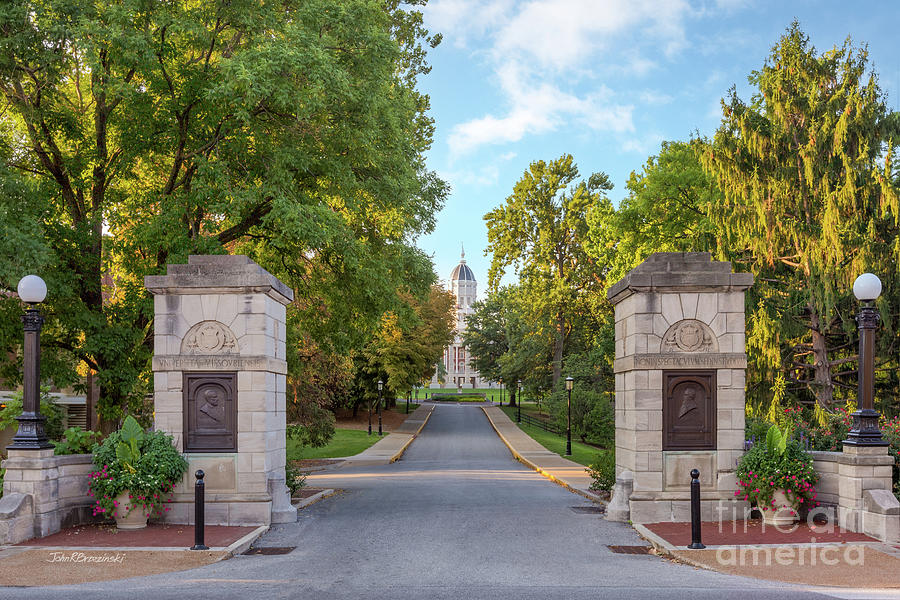 University of Missouri Main Entry Photograph by University Icons