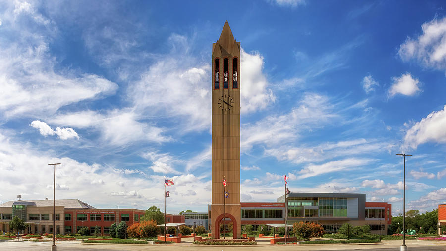 University of Nebraska at Omaha - Henningson Memorial Plaza  Photograph by Susan Rissi Tregoning