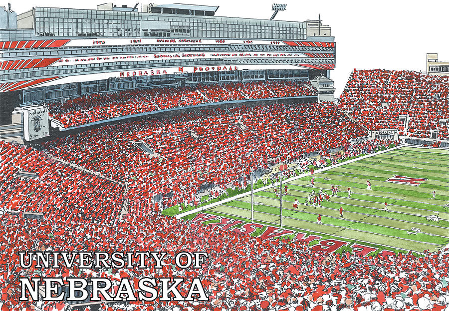 Nebraska Cornhuskers Football Panoramic Picture 100 Years, 40% OFF