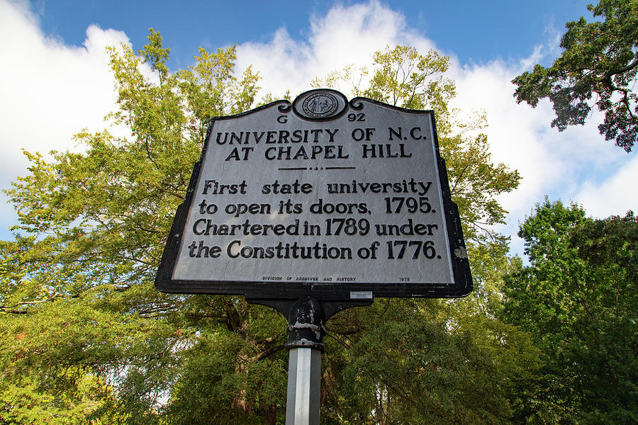 University of North Carolina at Chapel Hill sign Photograph by Eldon McGraw