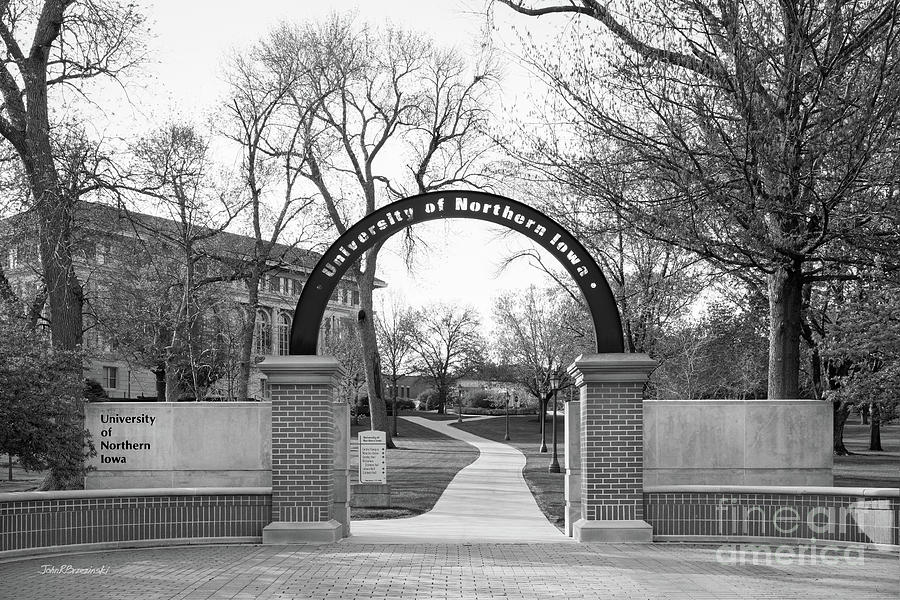 University of Northern Iowa Gate Photograph by University Icons