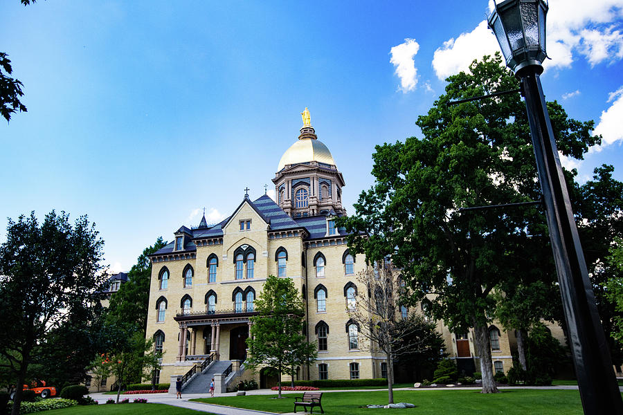 University Of Notre Dame Administration Building Photograph By John ...