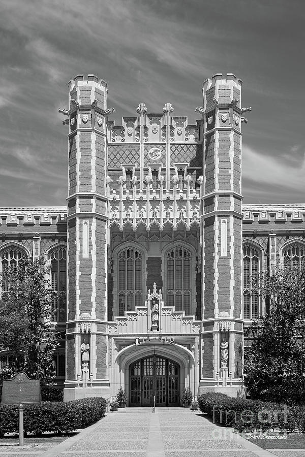 University Of Oklahoma Photograph - University of Oklahoma Bizzell Memorial Library  by University Icons
