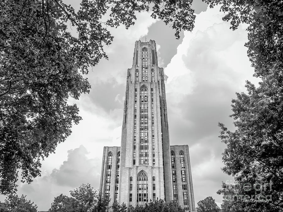 University of Pittsburgh Cathedral of Learning Front Photograph by University Icons