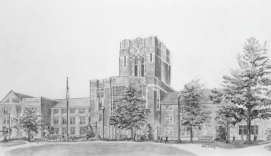 University of Tennessee Drawing by Wade Jenkins - Pixels