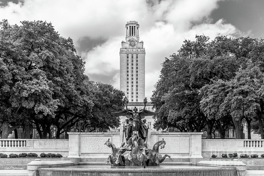 University Of Texas Photograph - University of Texas Austin Littlefield Fountain by University Icons