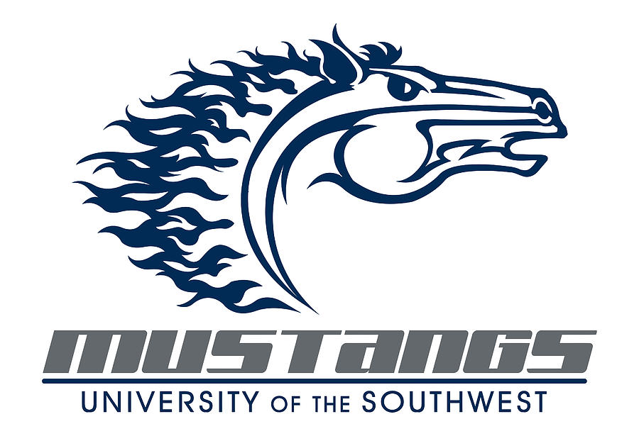 University of the Southwest mustangs Digital Art by Farrin Gavriil - Pixels