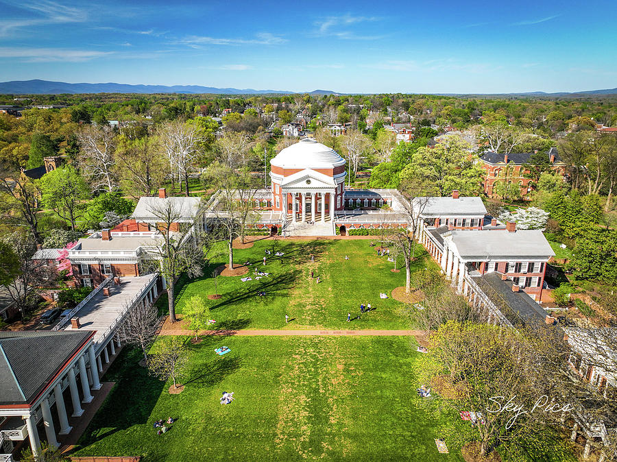 University Of Virginia Lawn Photograph By Tony Hensley - Fine Art America