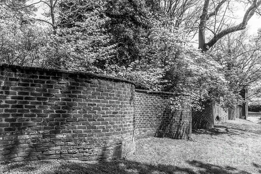 University of Virginia Serpentine Garden Wall Photograph by University Icons