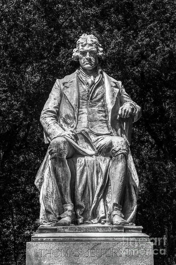 University of Virginia Thomas Jefferson Statue Photograph by University Icons