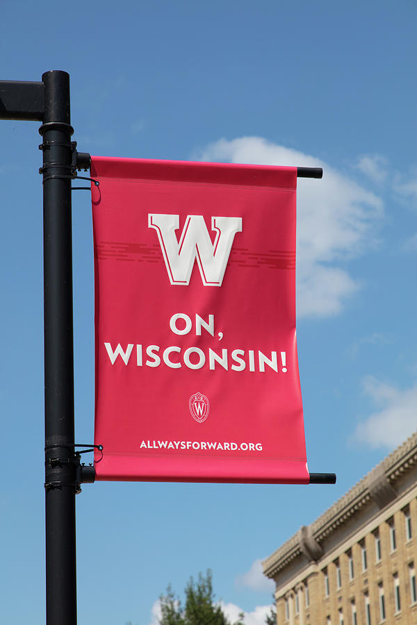 University of Wisconsin banner Photograph by Eldon McGraw