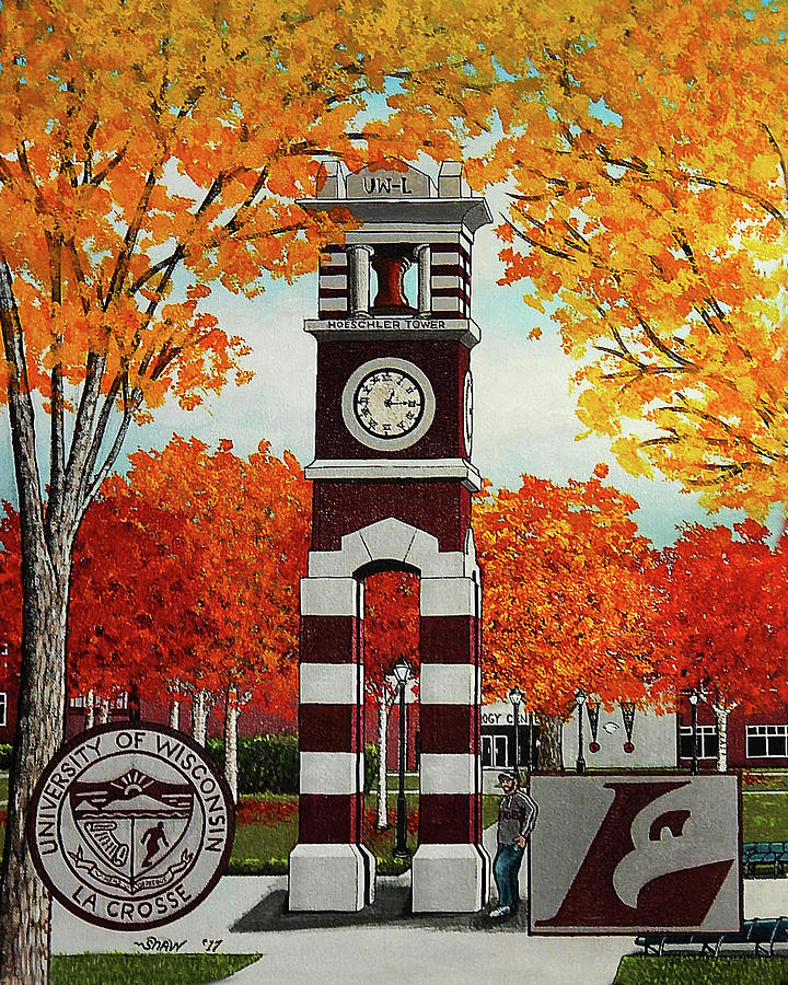 University of Wisconsin campus Painting by Donald Shaw - Fine Art America