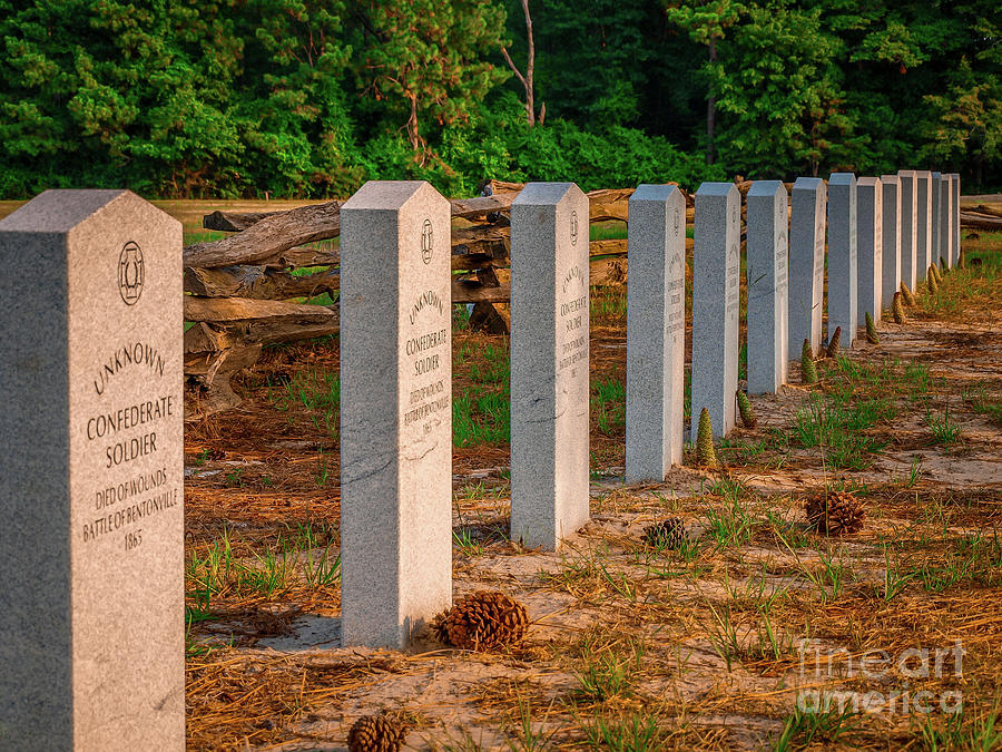 Unknown Confederate Headstones Photograph by Tom Claud