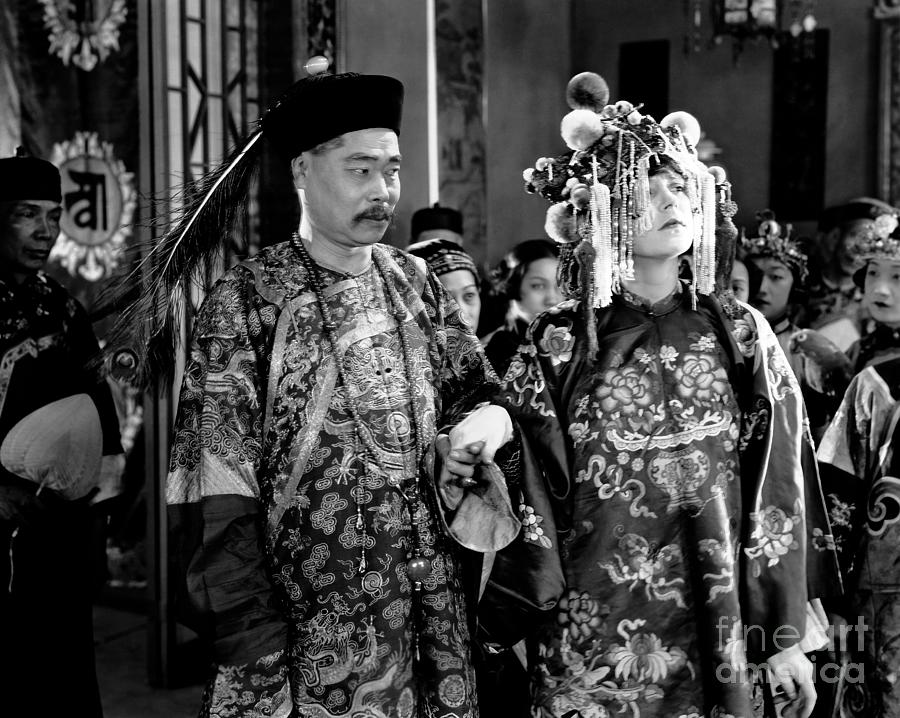 Unknown Silent Film Scene - Chinese Ceremony Photograph by Sad Hill - Bizarre Los Angeles Archive