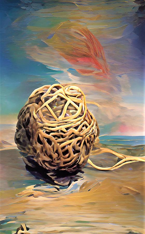 Unraveling a Tangled Ball  Digital Art by Vivian Aaron