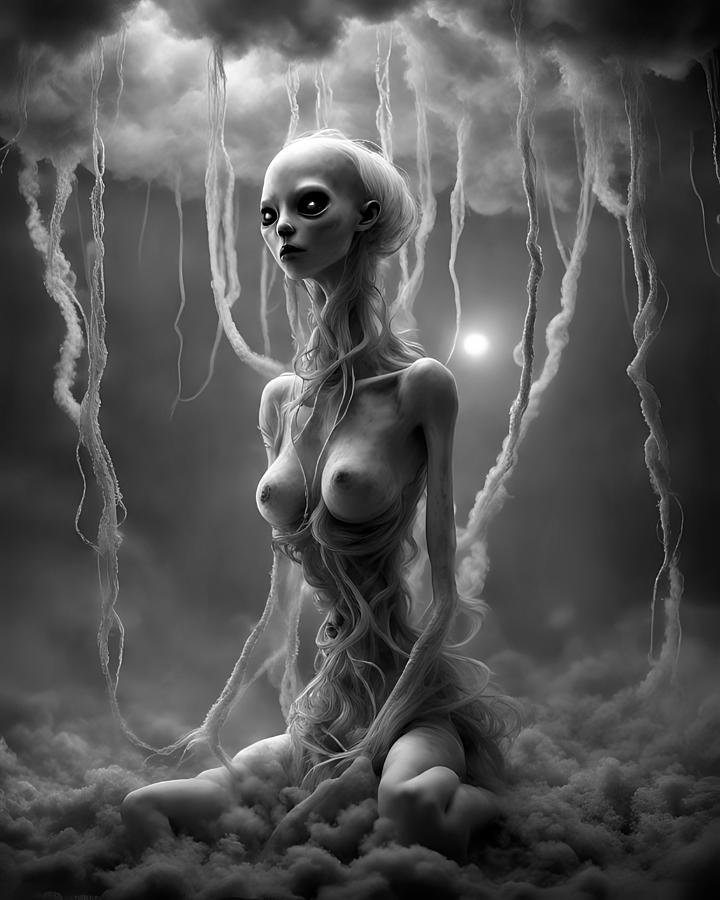 Ectoplasm Digital Art - Unsettled  by Tricky Woo