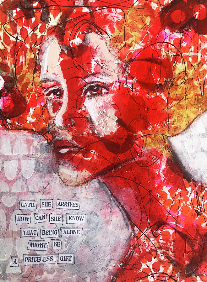 Until she arrives Mixed Media by Lynn Colwell