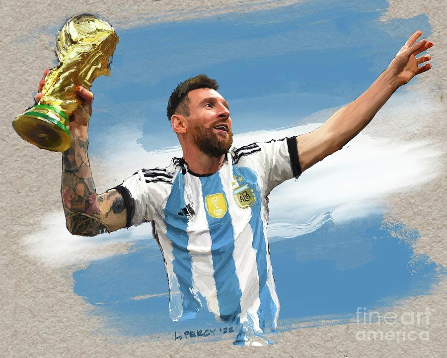 Leo Messi Painting by Lee Percy - Fine Art America