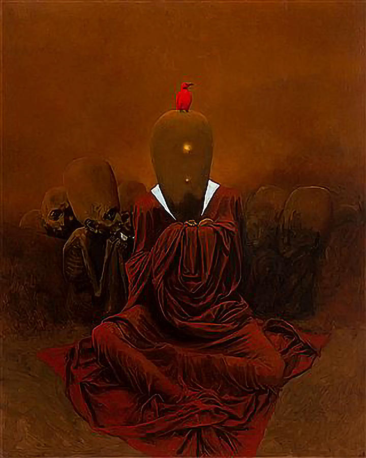 Untitled - Celestials Painting by Zdzislaw Beksinski - Fine Art America