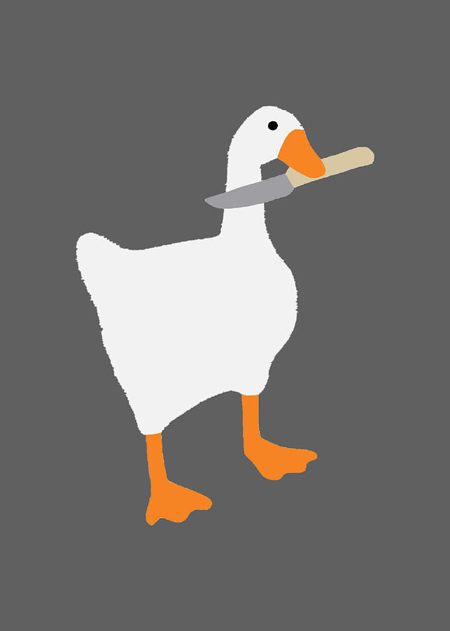 untitled goose game sticker 2 Magnet Painting by Henry Hill | Pixels