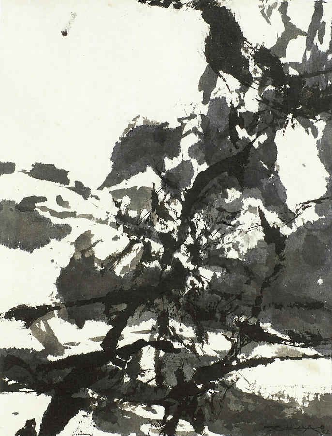 Zhao Painting - Untitled In by Zhao Wu Ji Zhao Painting - Untitled In by Zhao Wu Ji