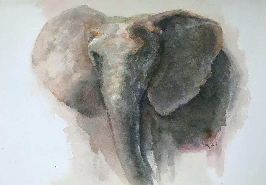 Elephant Painting - Untitled No. 19 by Yvonne Stubbs