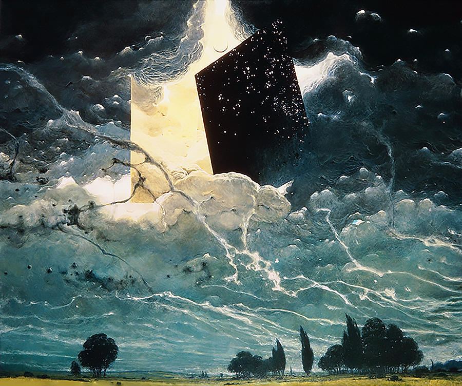 Surrealism Painting - Untitled - Open Sky by Zdzislaw Beksinski