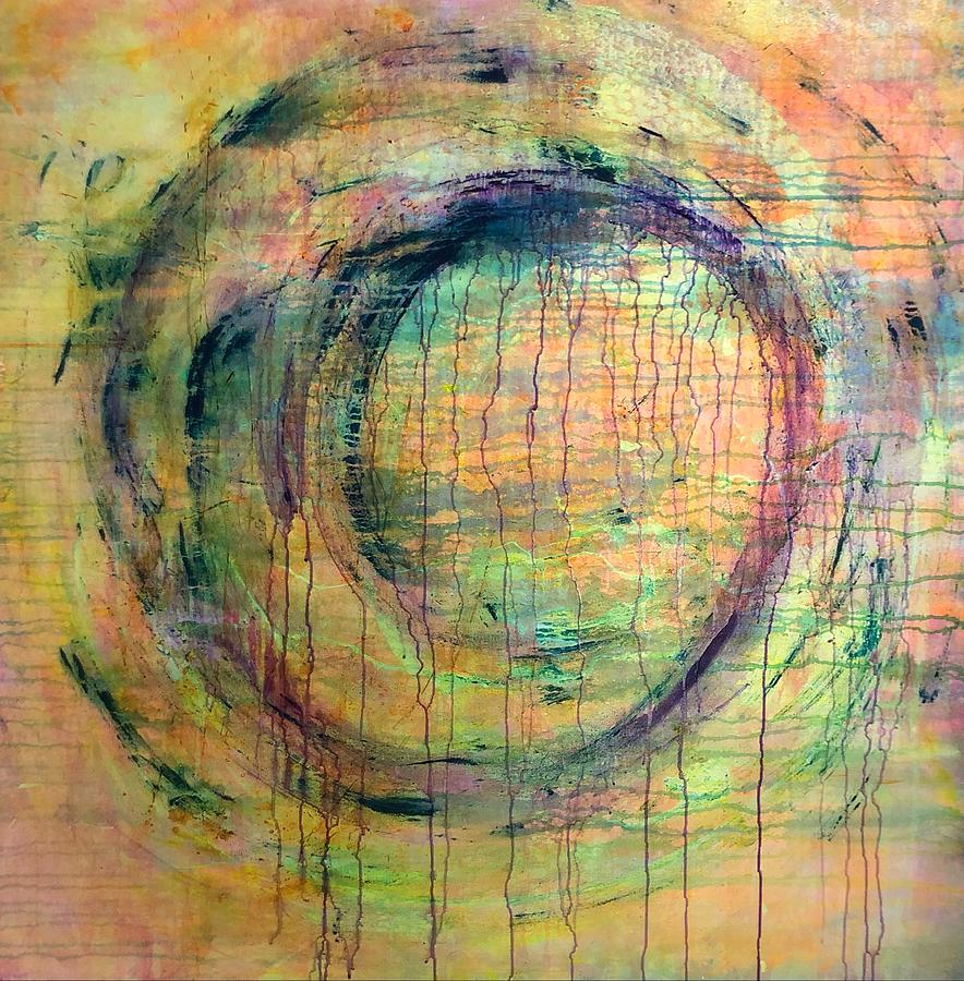 Untitled Orb Painting by Valerie Greene